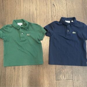 Two toddler lacoste polos